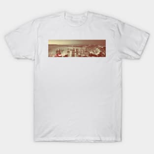 Love Seattle Skyline Panorama T-Shirt